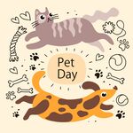 卡通猫狗