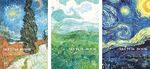 梵高风格画作三幅展示