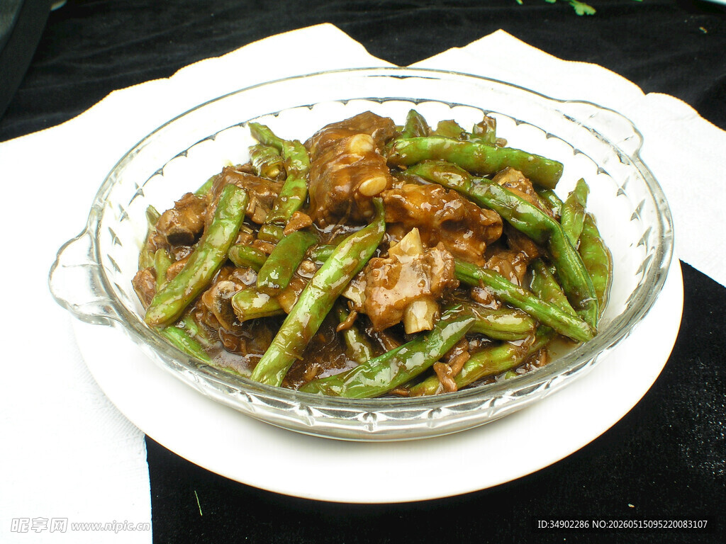 排骨焖豆角