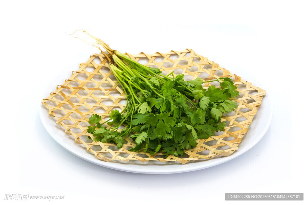 盘中新鲜香菜