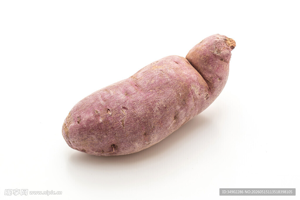 单个紫薯特写