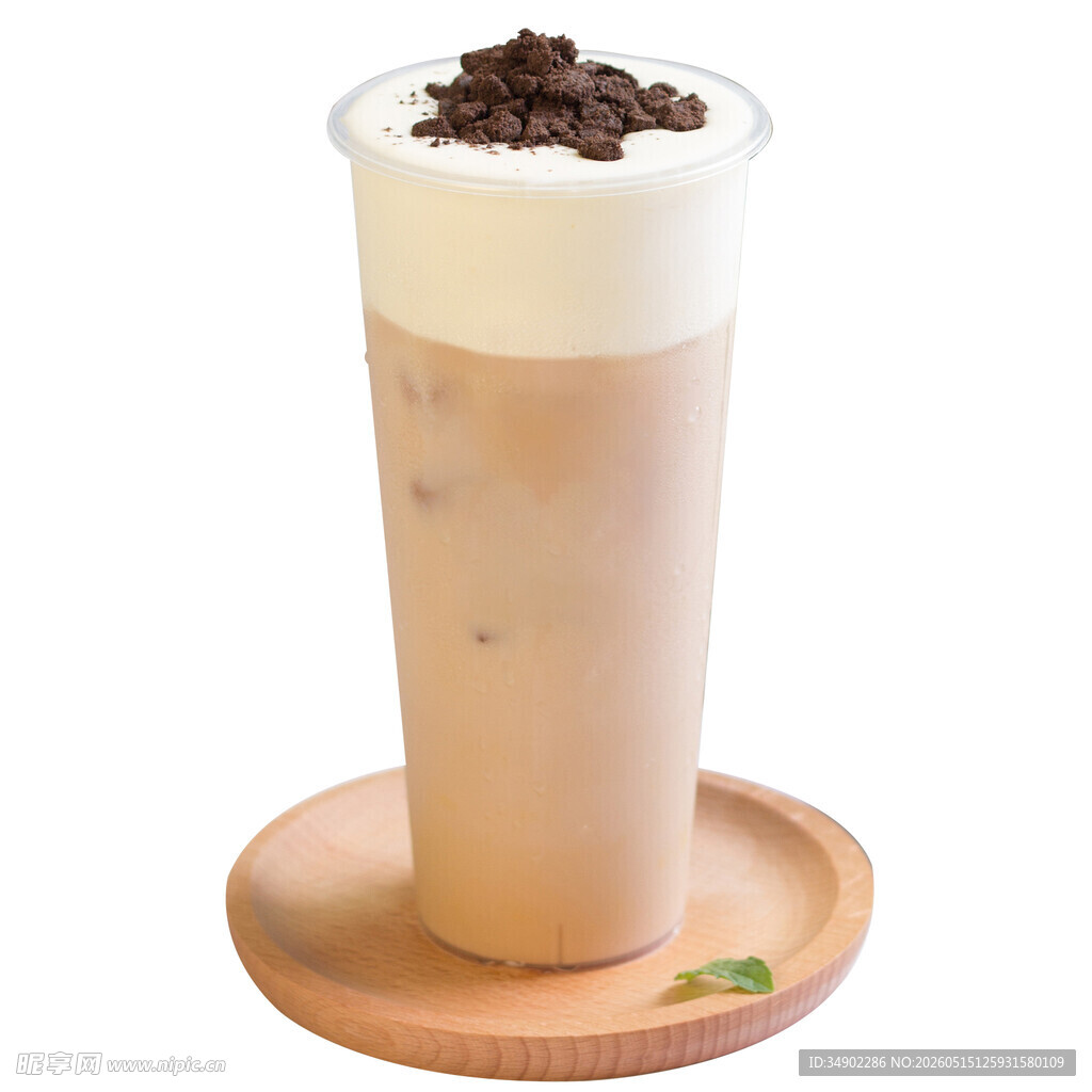 奥利奥奶盖奶茶饮品展示