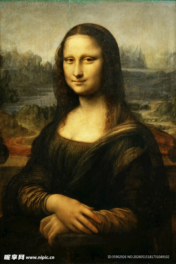 蒙娜丽莎经典肖像画