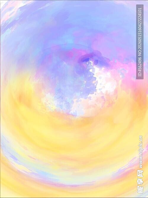 梦幻色彩旋涡抽象艺术画