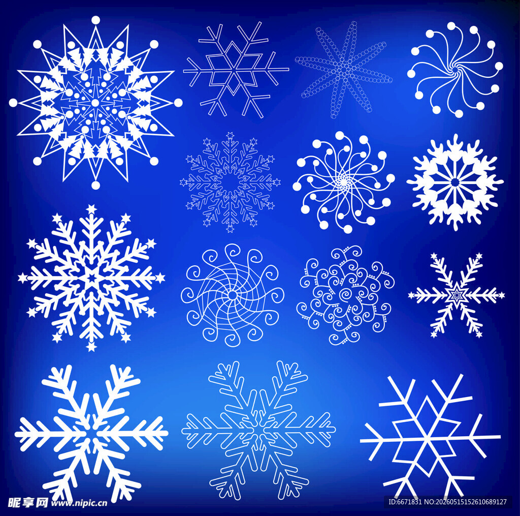 精美雪花图案
