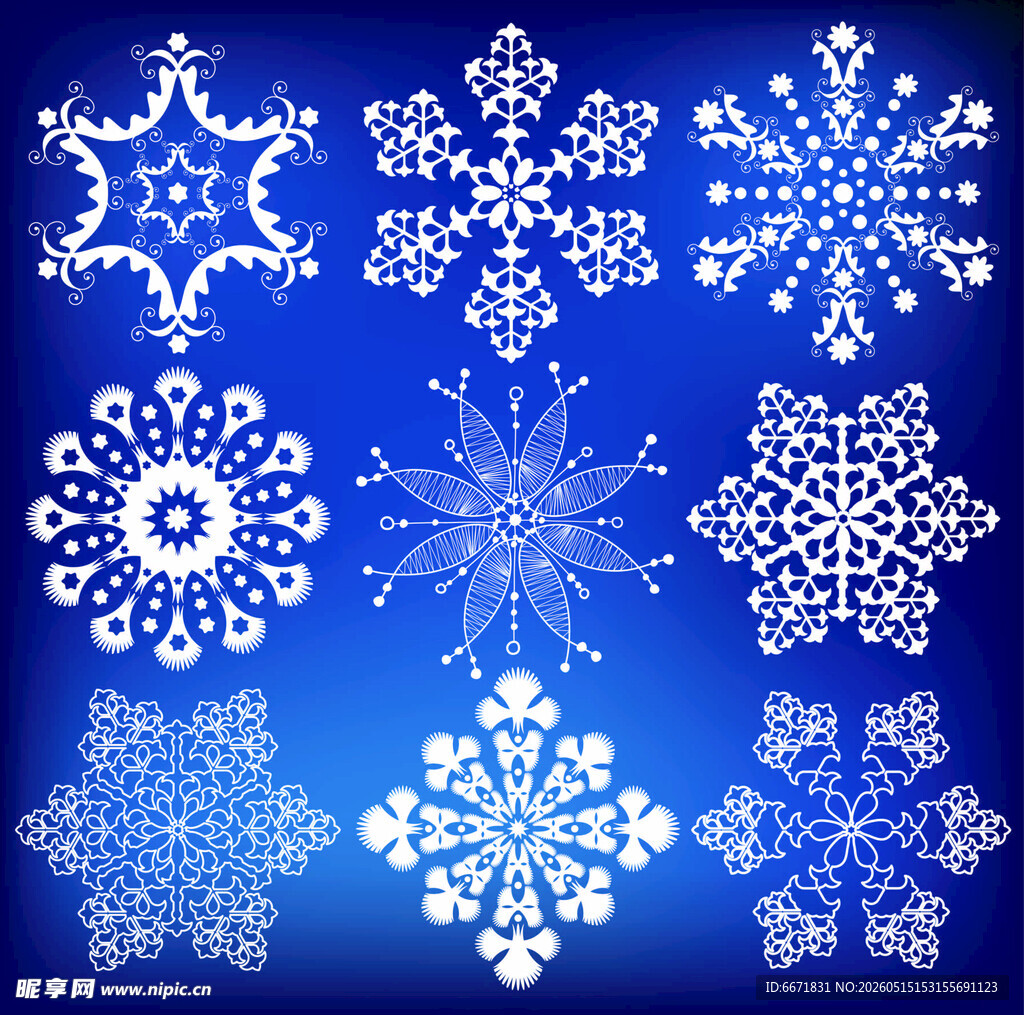 精美雪花图案