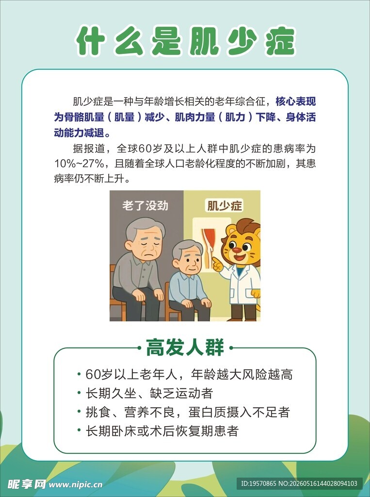 认识肌少症科普知识