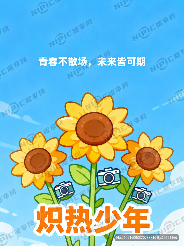 有毕业的文案、有像日葵、有蓝天