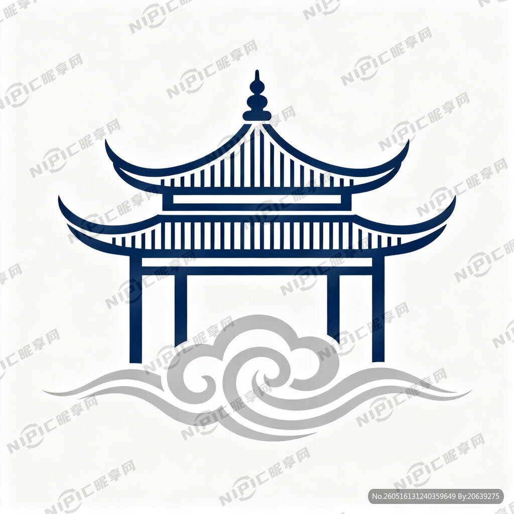 酒店名字为关天阁设计个形象LO