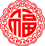 传统红色福字吉祥图案