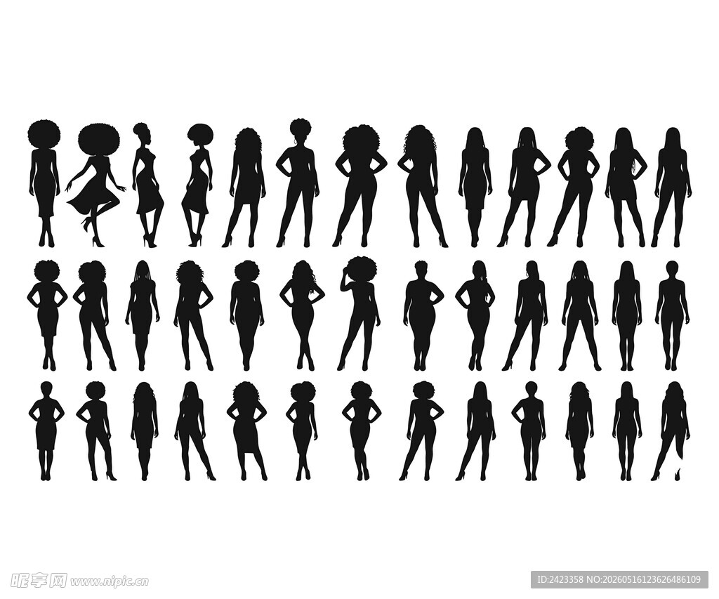 女性剪影合集