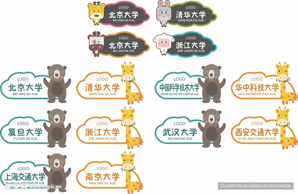 名牌大学门牌