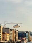 城市建筑与空中悬浮装置