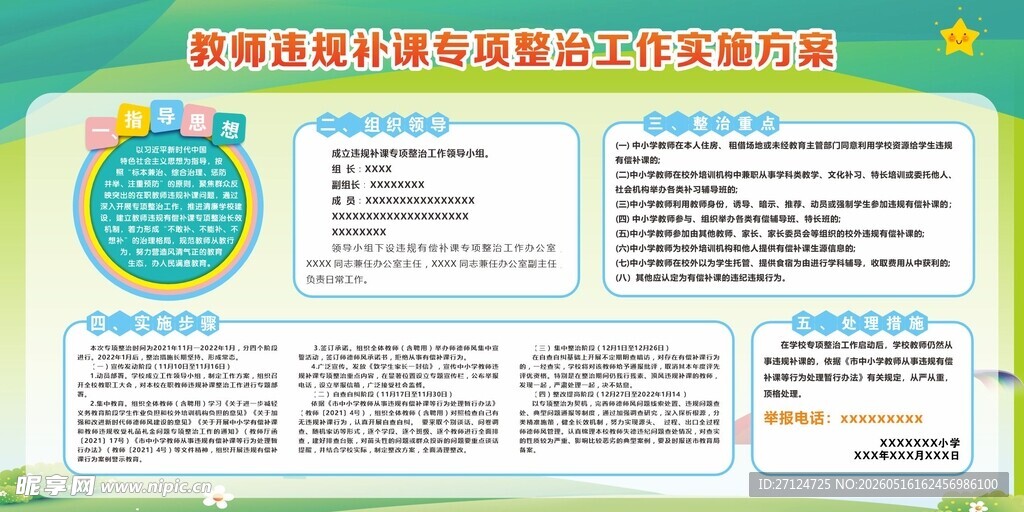 专项整治工作实施方案宣传栏