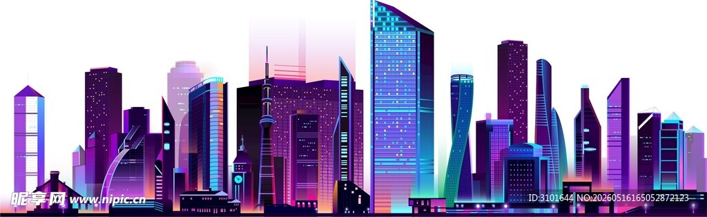 炫彩城市建筑