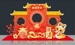 喜庆中式新年装饰场景