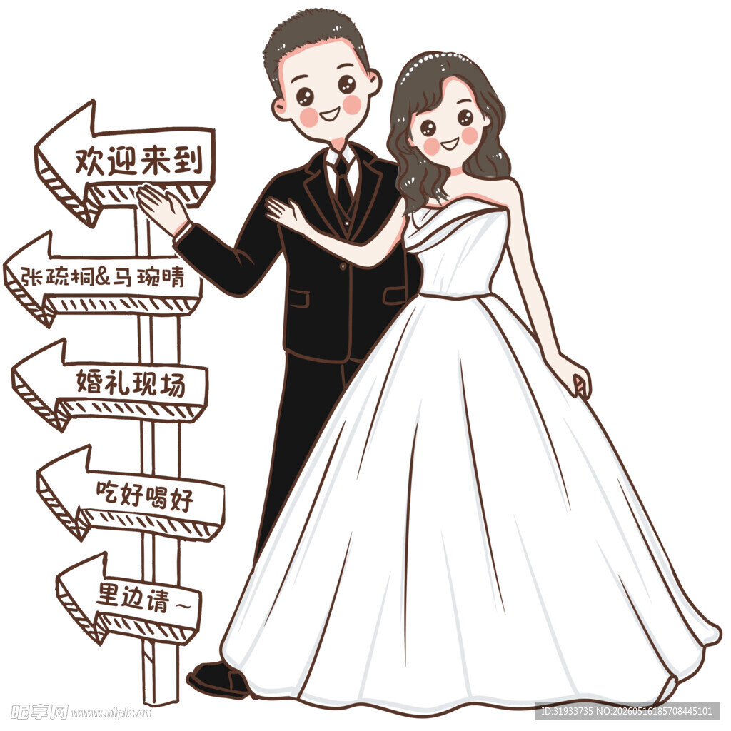 新婚指引牌