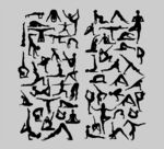 抽象象形文字艺术图案