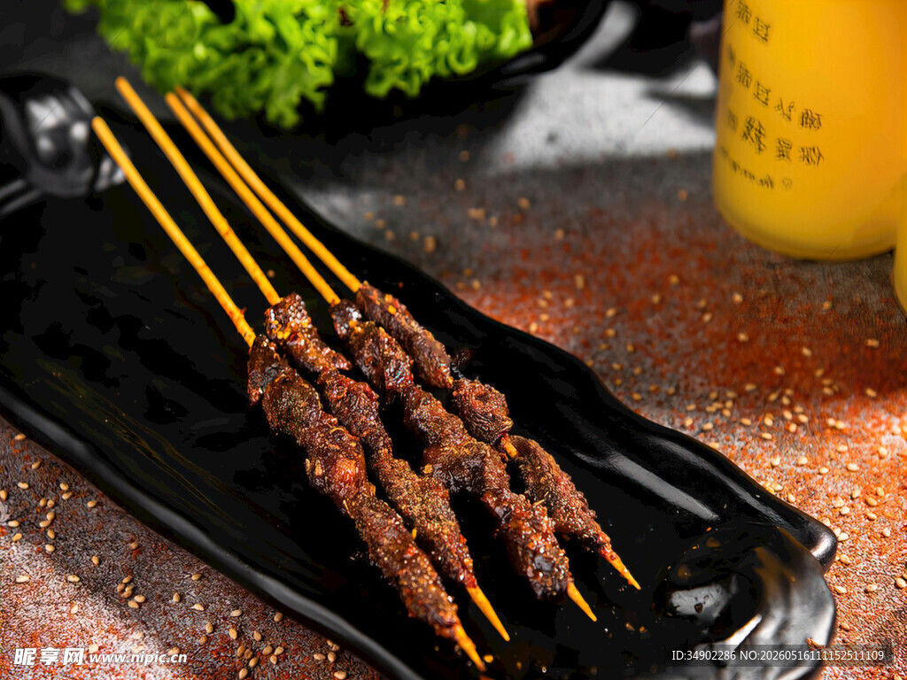 美味烤羊肉串