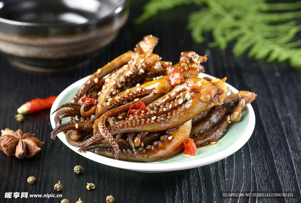 香辣美味鱿鱼须