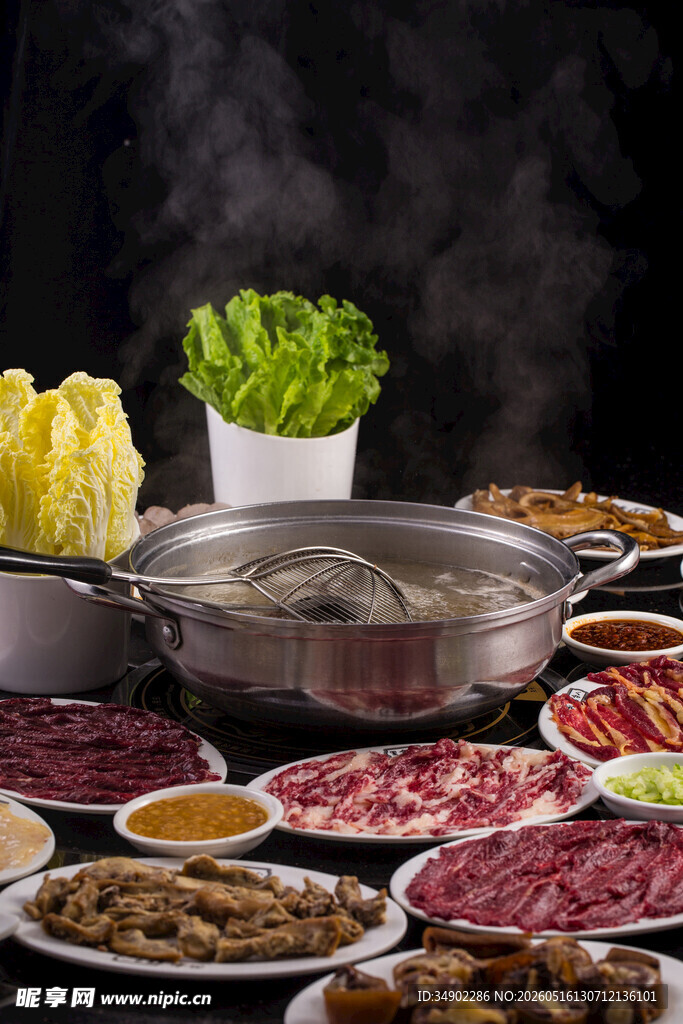 丰盛火锅食材
