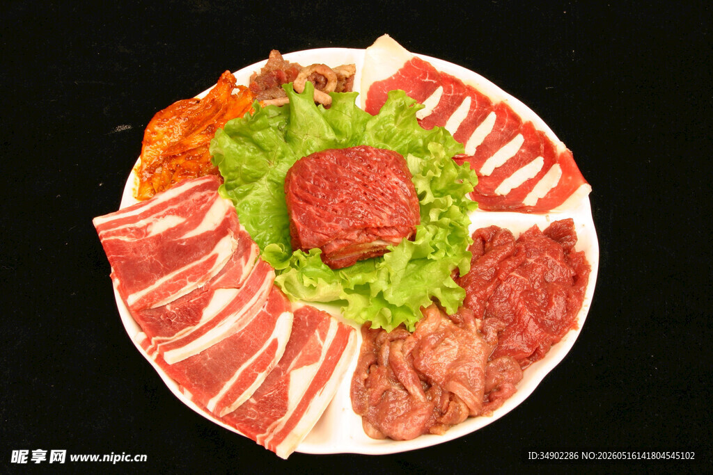 丰盛肉片拼盘