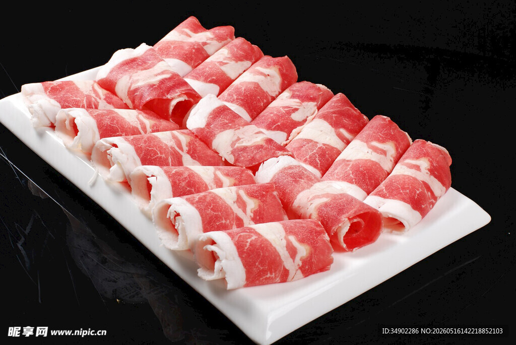 新鲜美味的牛肉卷