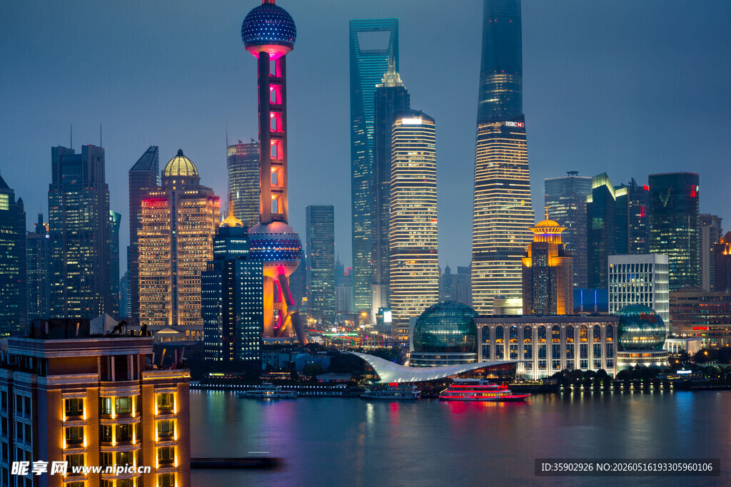 上海外滩璀璨夜景
