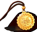 黄金吊坠