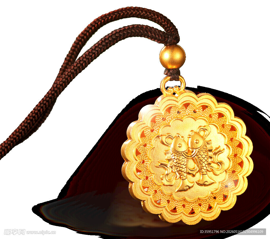黄金吊坠