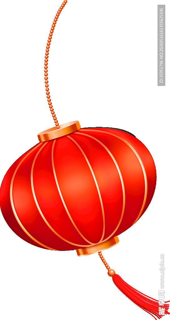 红色喜庆中式传统红灯笼