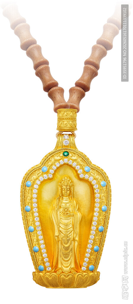 精美黄金吊坠