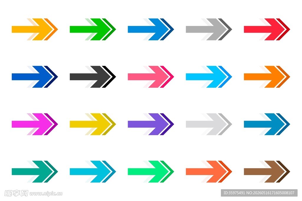 彩色箭头素材