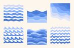 海浪图案