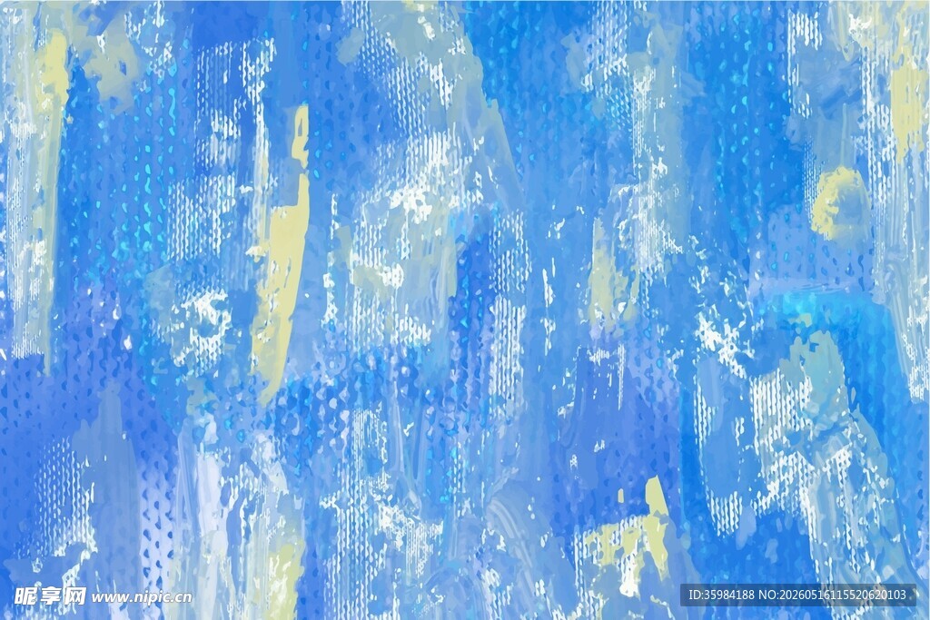 蓝调水彩背景