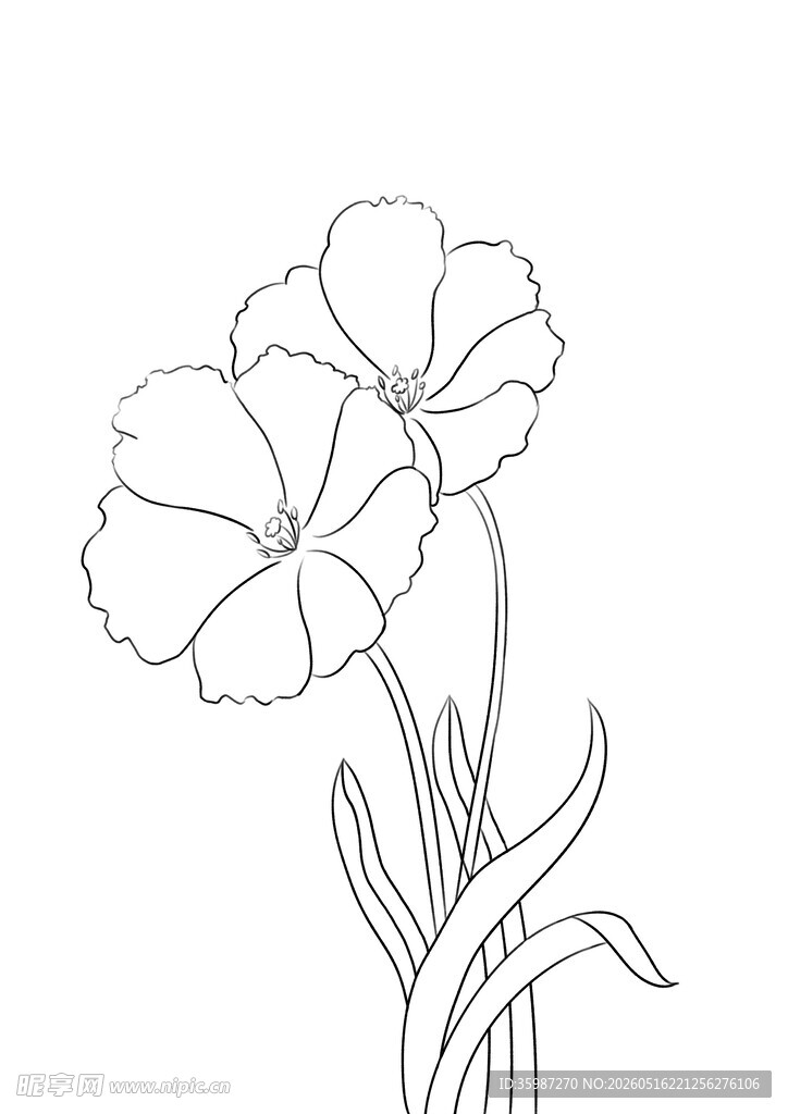 花朵简笔画