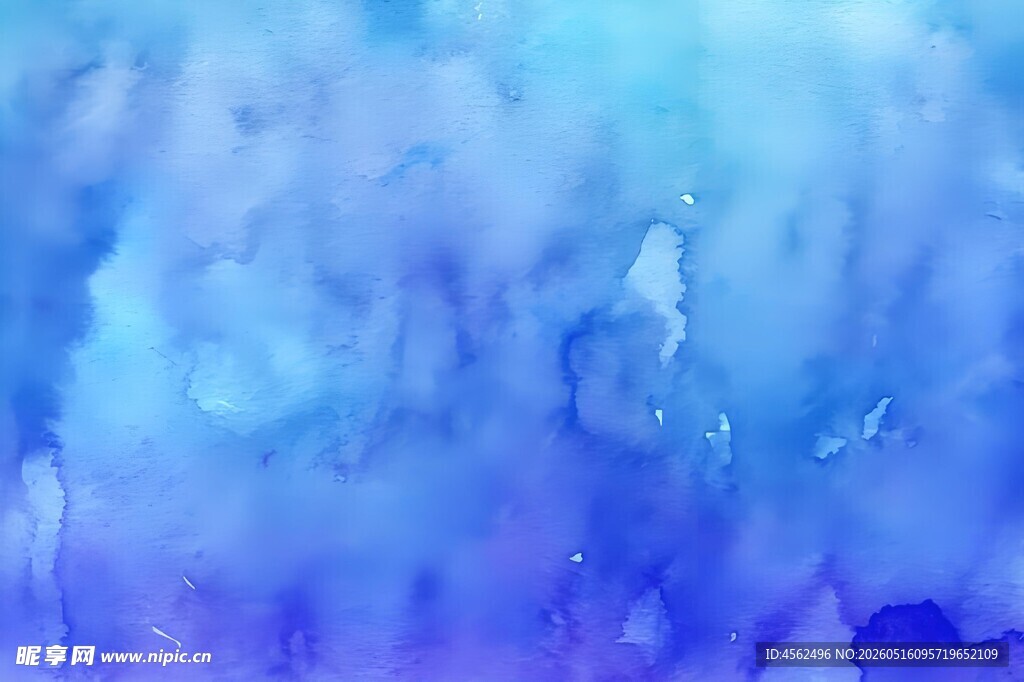 梦幻蓝紫色水彩背景纹理