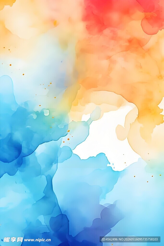 梦幻水彩渐变背景图