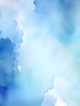 梦幻蓝色水彩天空背景