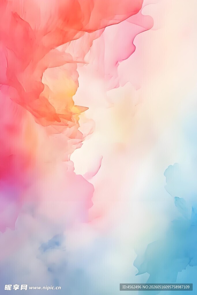 梦幻水彩渐变背景图