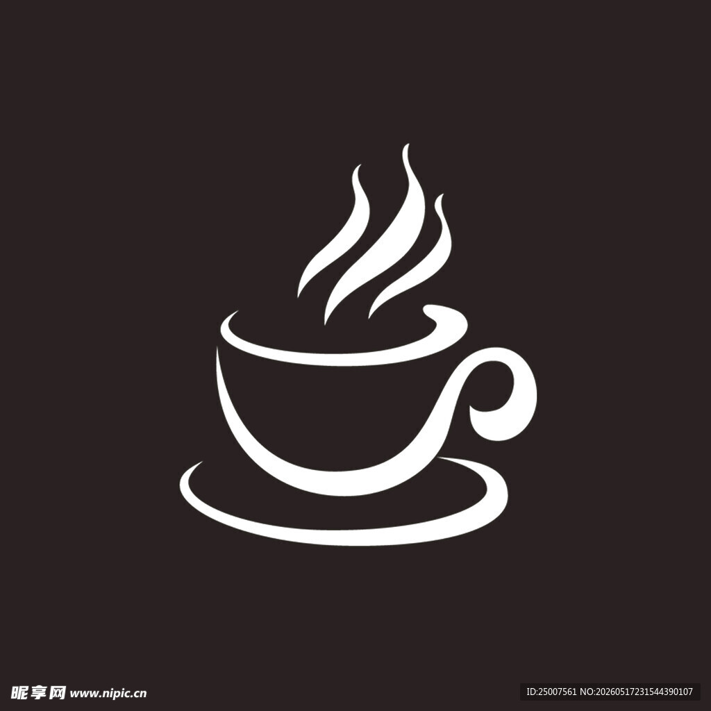 简约咖啡杯图标