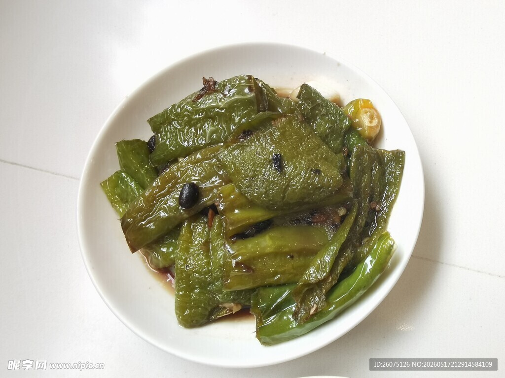 一盘虎皮青椒