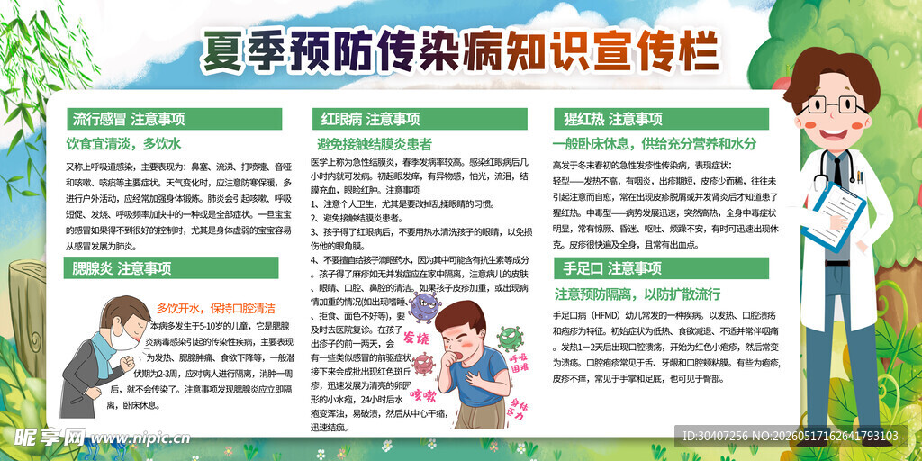 夏季预防高热惊厥宣传栏