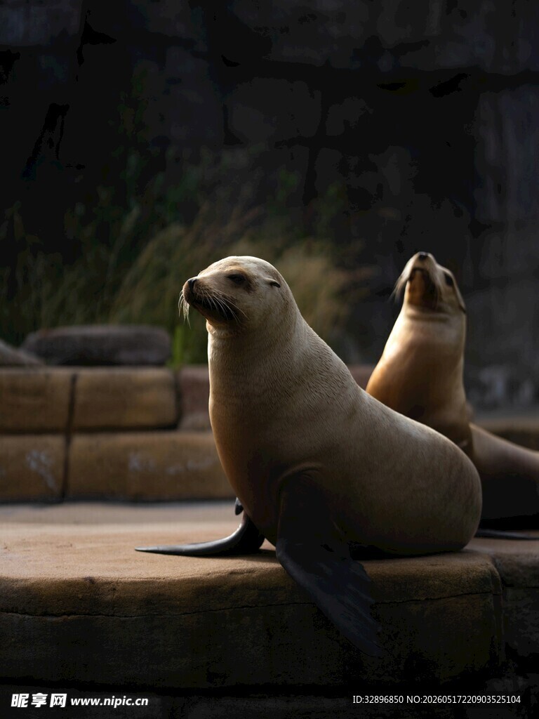 海狮悠闲休憩画面