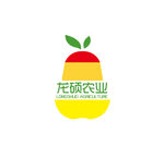 农业苹果水果形标志