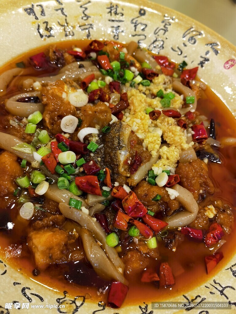 麻辣鲜香的特色水煮肉片