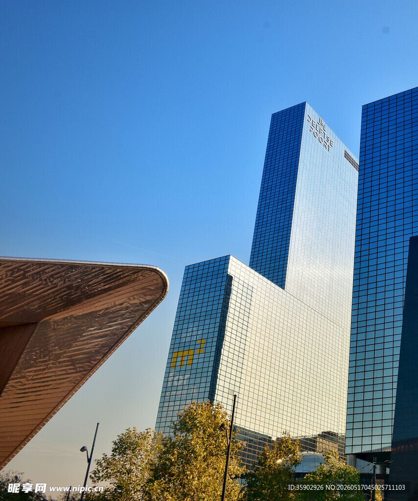 现代城市独特建筑景观