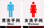 男女洗手间标识