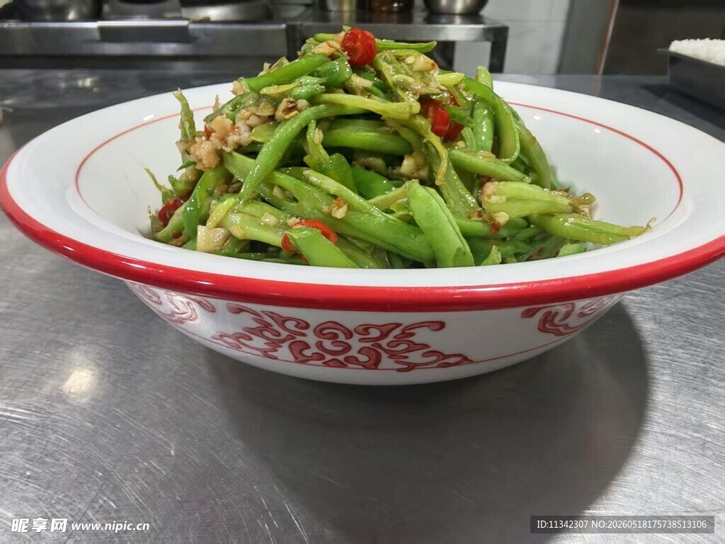 青椒扁豆丝