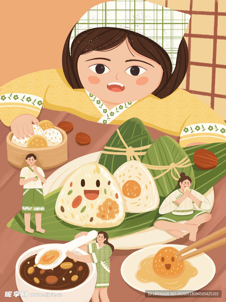 女孩与多样美食的惬意时光